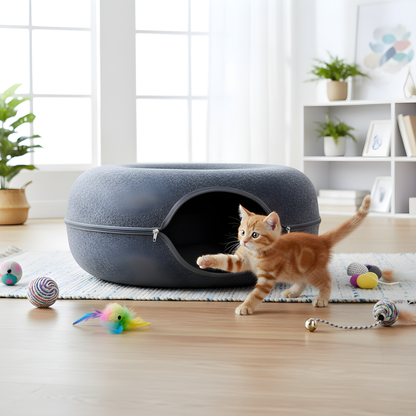 Purrlo™ Cat Bed & Tunnel